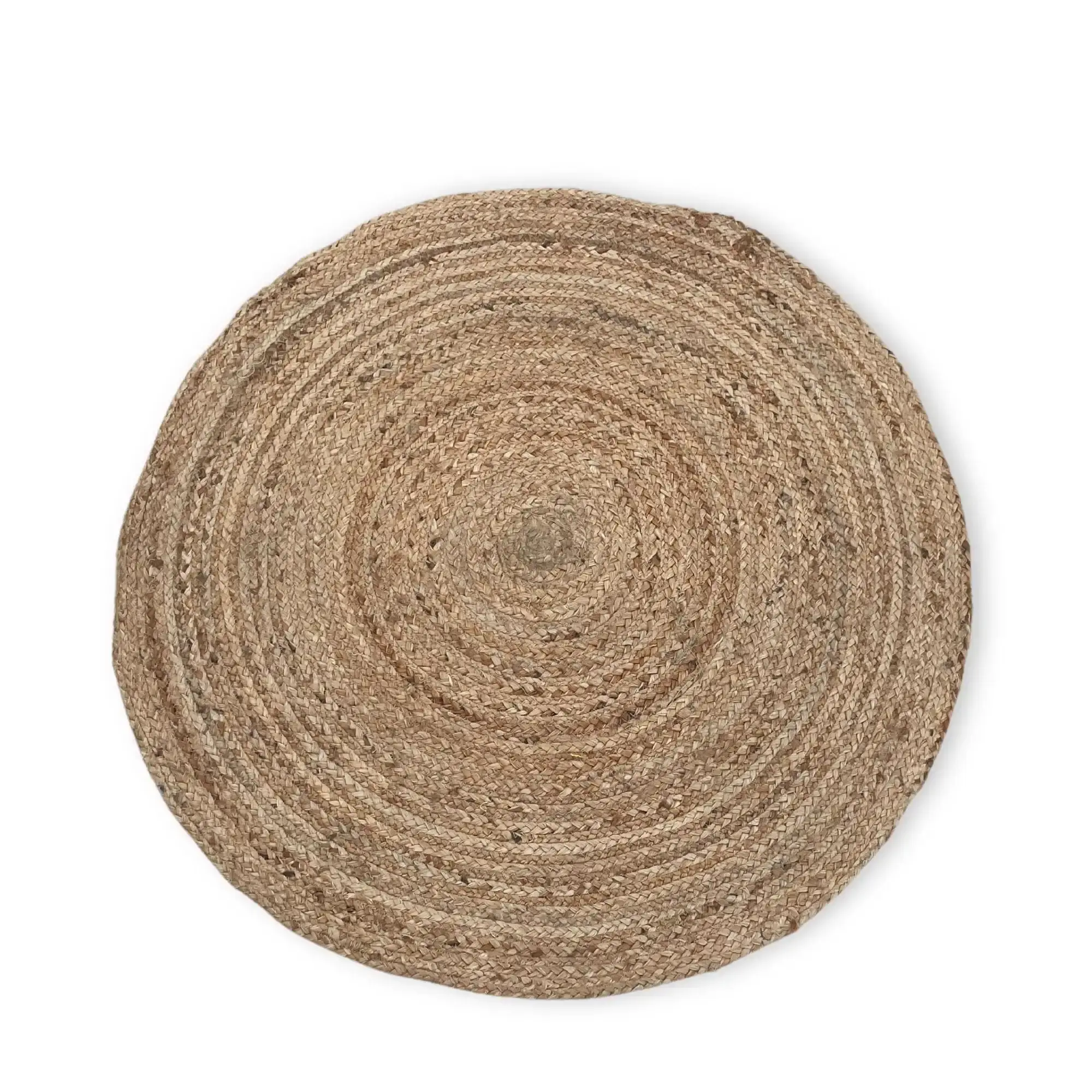 Alfombra redonda de yute suave 90 cm - Imagen 4