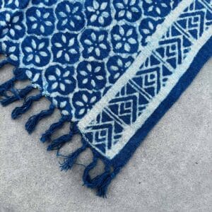 Camino de Mesa Índigo - Patrón Madjid Tiles